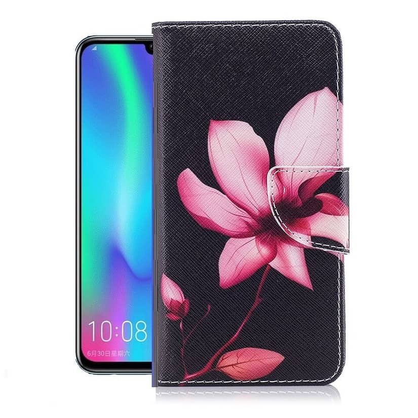 Etuis Portefeuille Huawei P Smart 2019 Simili Cuir Fleur