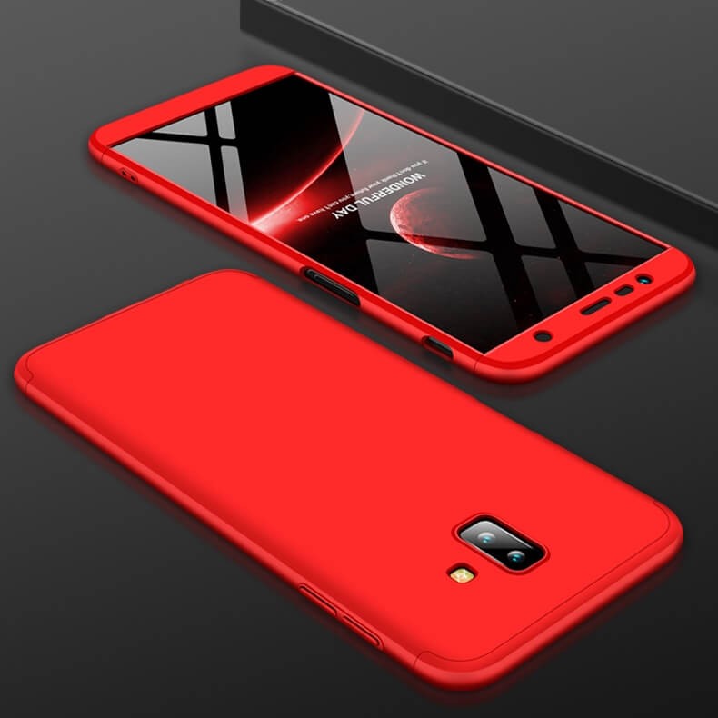Coque 360 Samsung Galaxy J6 Plus Rouge.