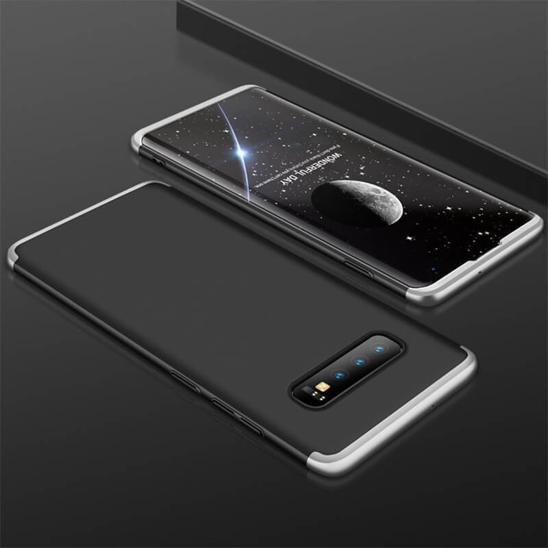 Coque 360 Samsung Galaxy S10  Noir et Gris.