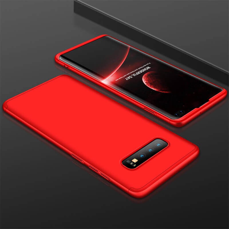Coque 360 Samsung Galaxy S10 Plus Rouge.