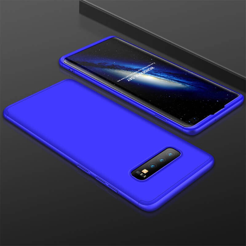 Coque 360 Samsung Galaxy S10 Plus Bleue.