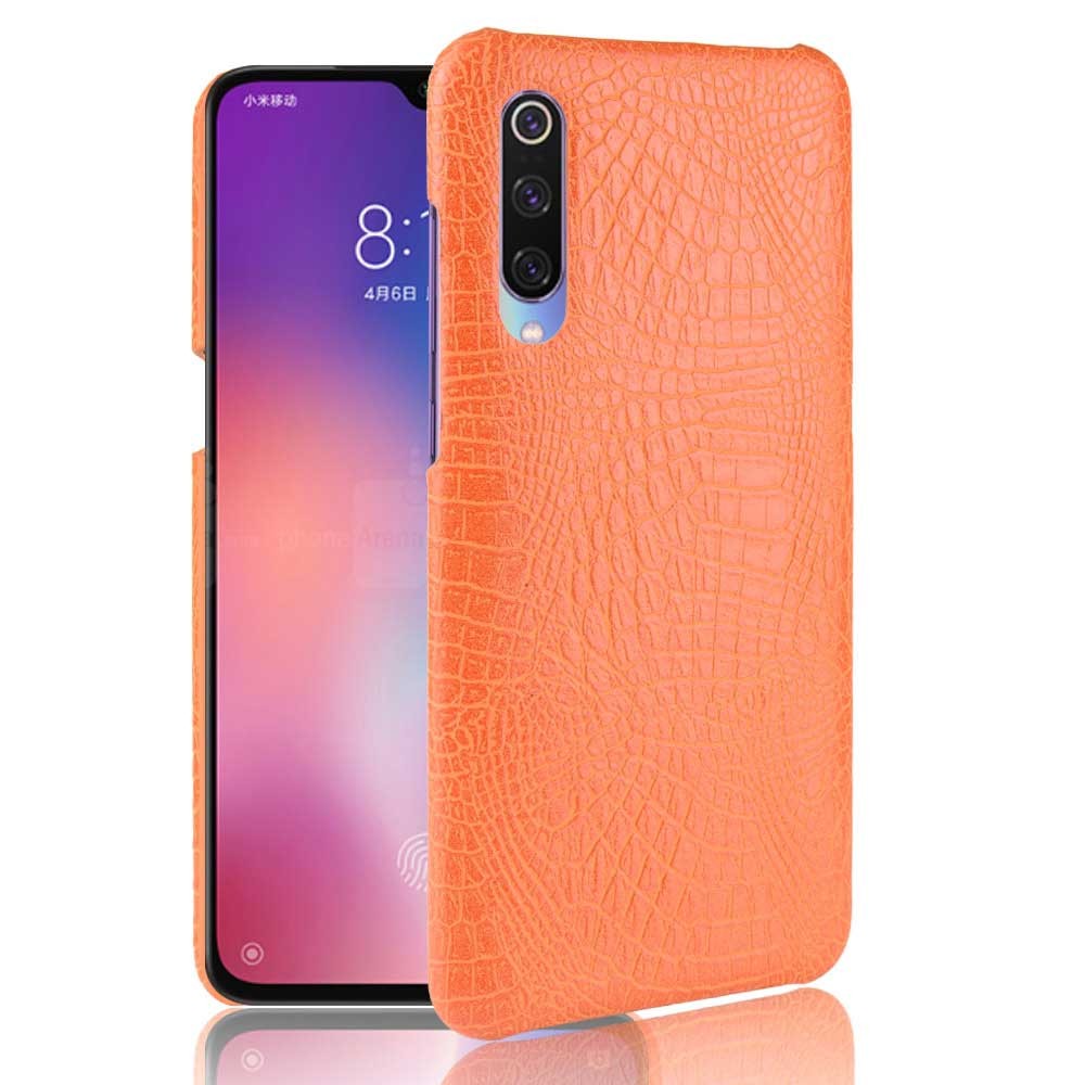 Coque Xiaomi MI 9 SE Croco Cuir Orange