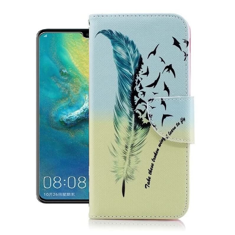 Etuis Portefeuille Huawei P30  Simili Cuir Oiseaux