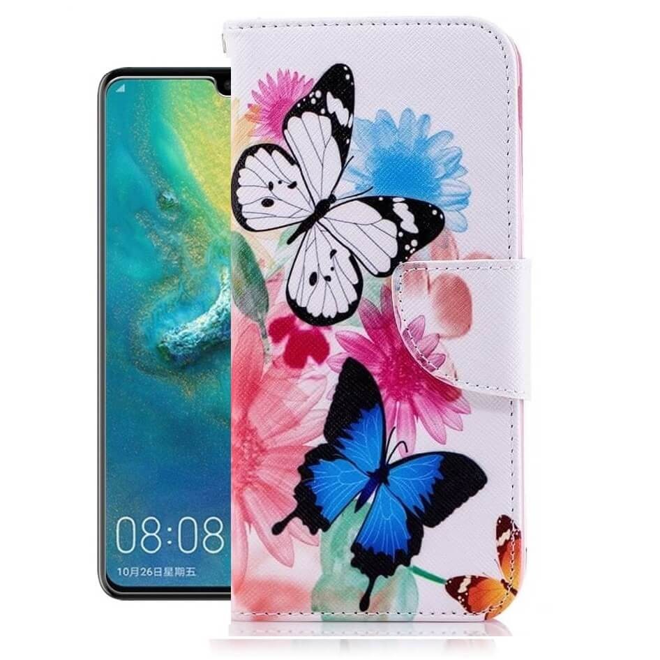 Etuis Portefeuille Huawei P30  Simili Cuir Papillon