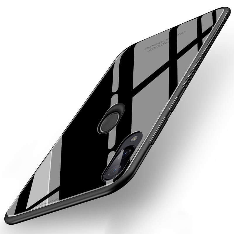 Coque Xiaomi Redmi 7 Noire Silicone et Verre Trempé