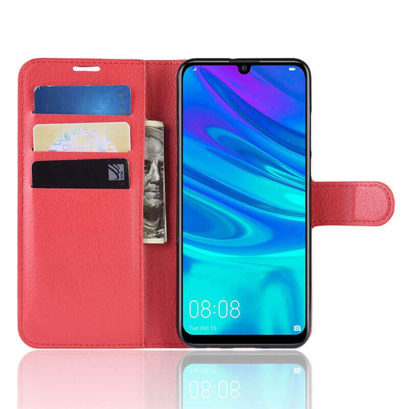 Etuis Portefeuille Huawei P30 Pro Simili Cuir Rouge.