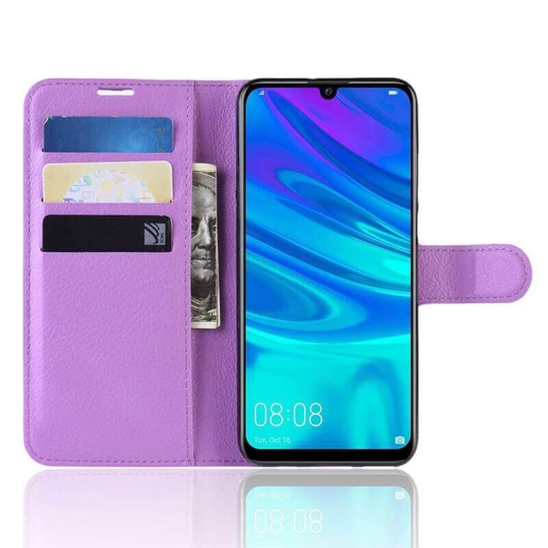 Etuis Portefeuille Huawei P30 Pro Simili Cuir Lila.