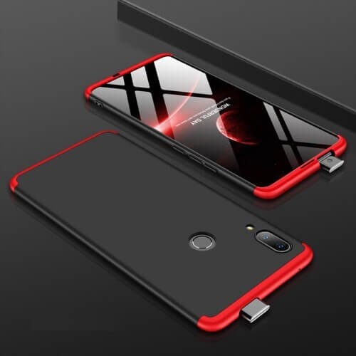 Coque 360 Huawei P Smart Z  Noir et Rouge.