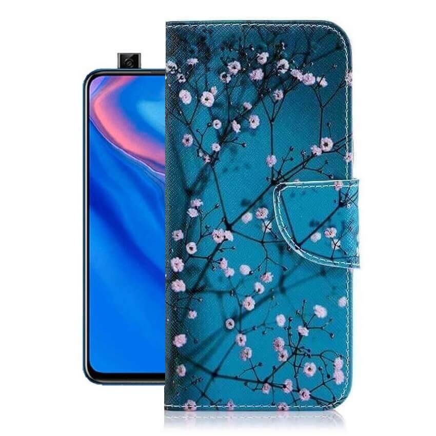 Etuis Portefeuille Huawei P Smart Z Simili Cuir Blossom