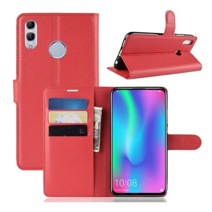 Etuis Portefeuille Huawei P Smart Z  Simili Cuir Rouge.