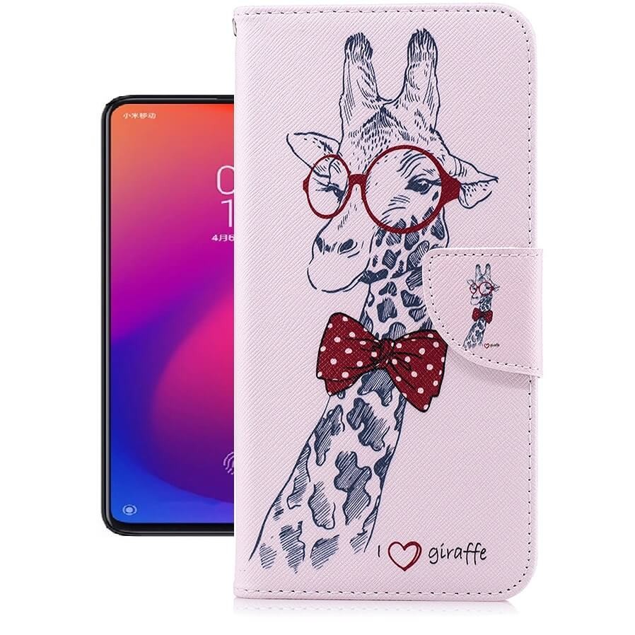 Etuis Portefeuille Xiaomi MI 9T Simili Cuir Girafe