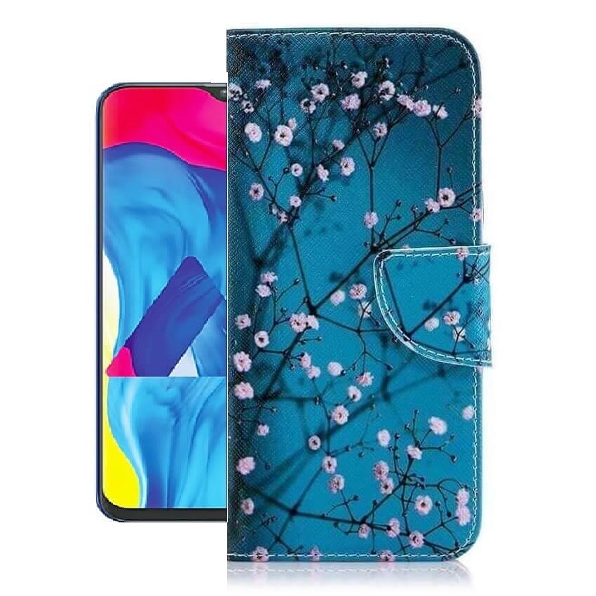 Etuis Portefeuille Samsung Galaxy A10 Simili Cuir Blossom
