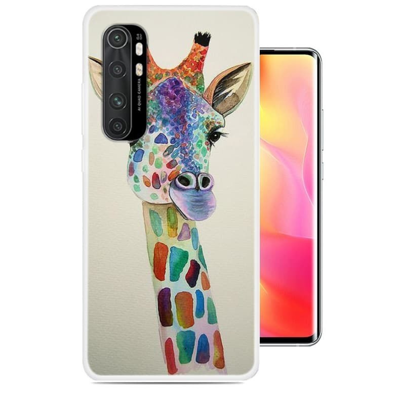 Coque Xiaomi Mi Note 10 Lite Girafe Silicone