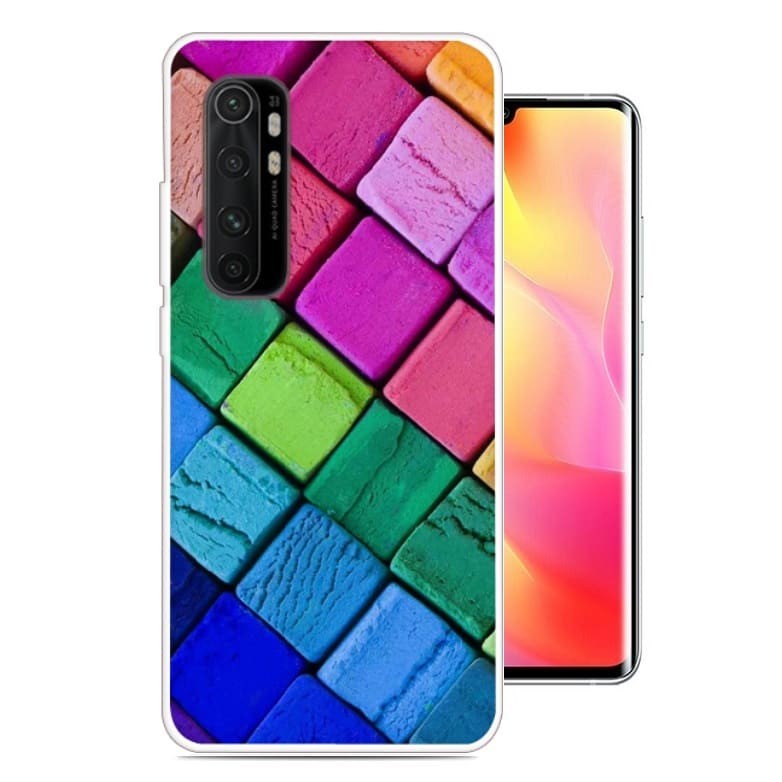 Coque Xiaomi Mi Note 10 Lite Cubes Silicone