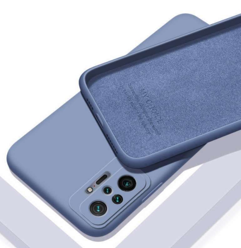 Coque Silicone Redmi Note 10 Pro Soyeuse Bleue