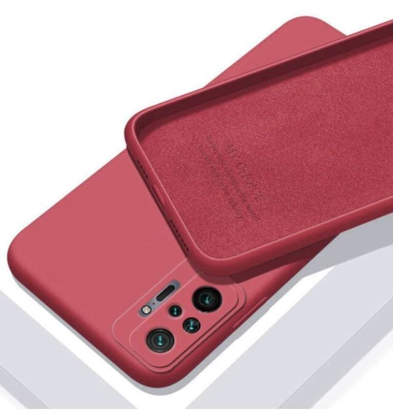Coque Silicone Redmi Note 10 Pro Soyeuse Rouge