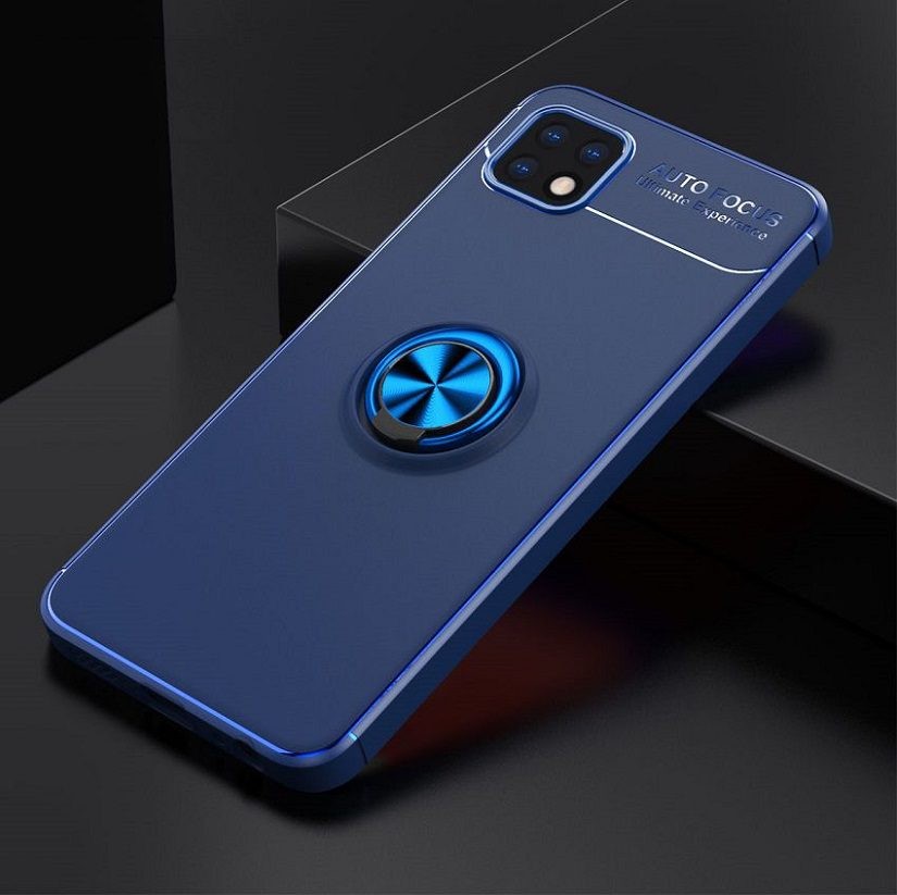Coque aimantée Samsung Galaxy A22 4G et 5G bleue