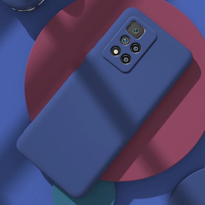 Coque Silicone Xiaomi Note 11 Pro Soyeuse Bleue