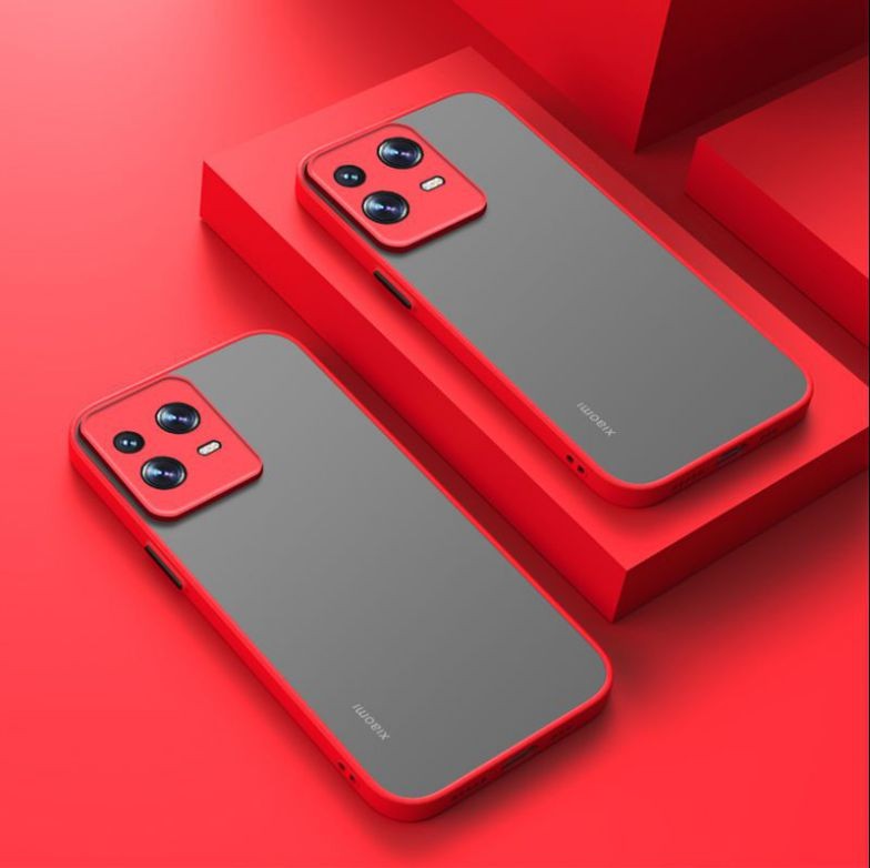 Coque Xiaomi 13 et Pro Silicone et acrylique Rouge