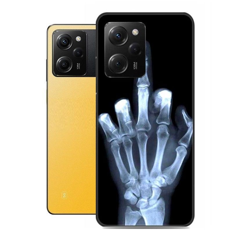 Coque Poco X5 Pro 5G silicone dessin Doigt