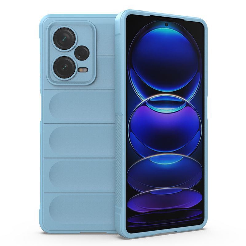 Coque Xiaomi Redmi note 12 Pro Gel Ondulée Bleue ciel