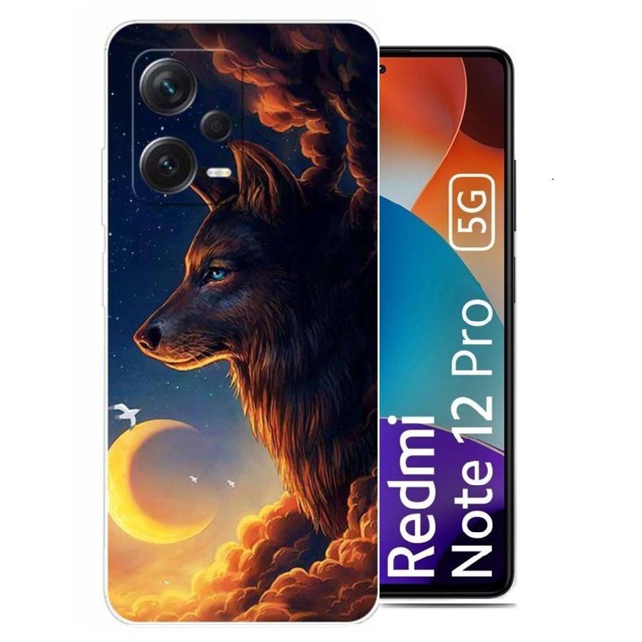 Coque Pour Xiaomi Redmi 12 5G Animal Aigle Royal Noir
