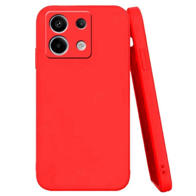 Coque Xiaomi Redmi Note 13 4G ou 5G Silicone Liquide Master rouge